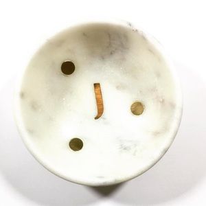 Anthropologie Marble Initial J Trinket Tray Dish
